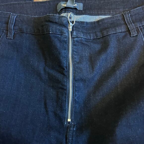 ModCloth NWT Jeans Women SZ 26 Blue Zipper Fly High Rise Dark Wash Skinny Denim - Picture 2 of 7